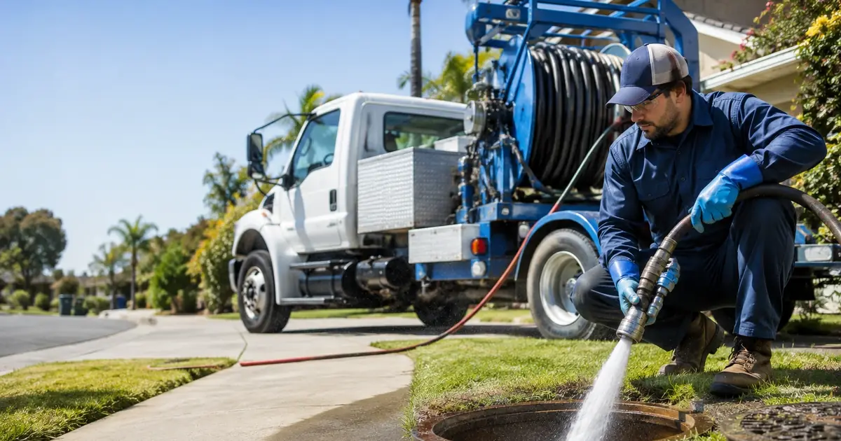 Hydro jet sewer cleaning Pescadero