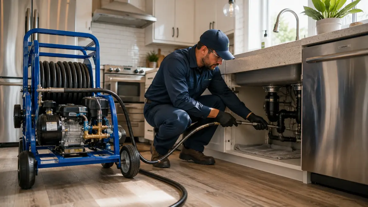 Kitchen Drain Hydro Jetting in Pescadero