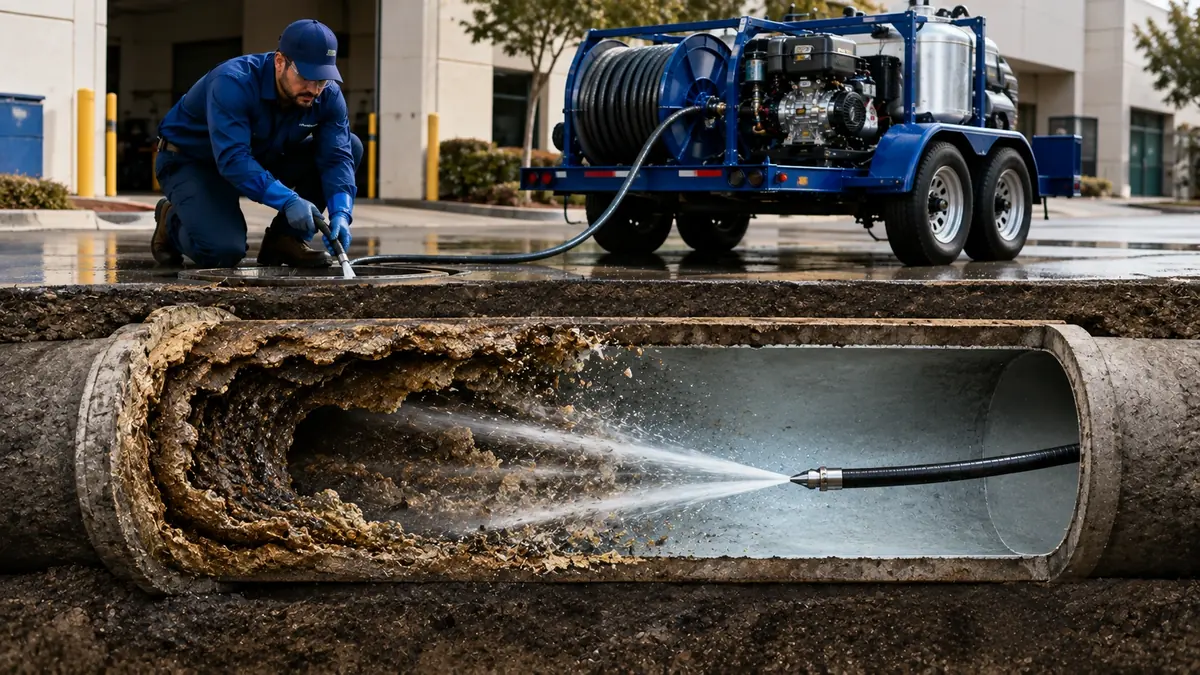 Sewer Pipe Descaling in Pescadero